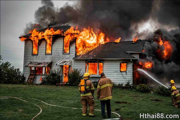 Thấy bản thân thoát được ra khỏi căn nhà đang bốc cháy