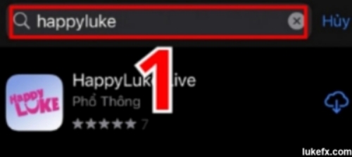 Tìm kiếm ứng dụng HappyLuke trên App Store