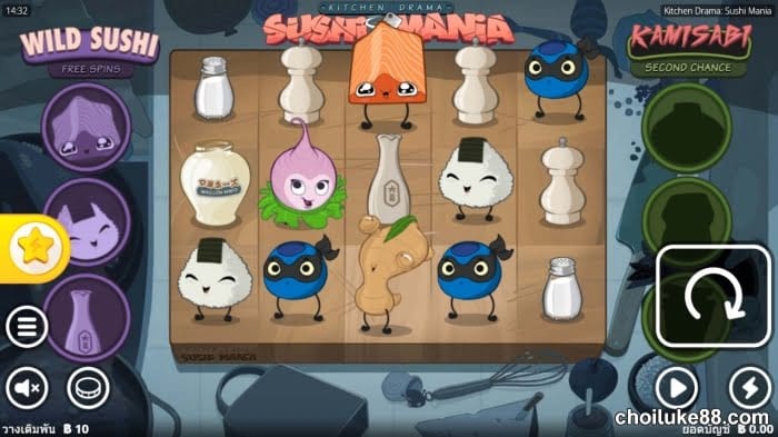 Sushi Mania - อัตรา RTP 96.77%