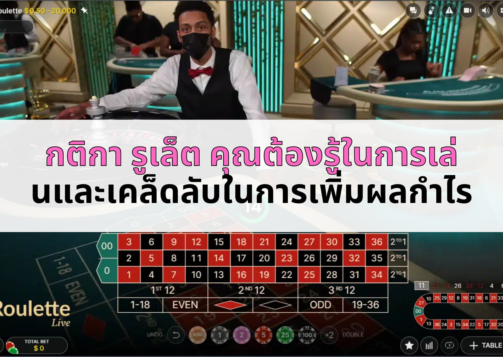 กติกา รูเล็ต คุณต้องรู้ในการเล่นและเคล็ดลับในการเพิ่มผลกำไร